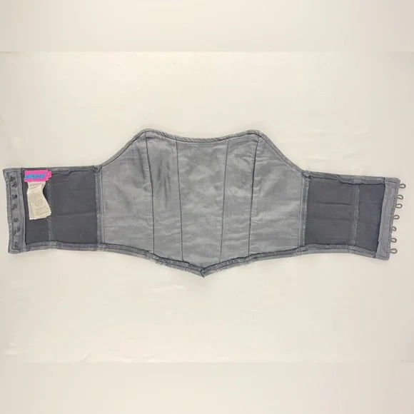 Edikted Black Faux Leather Corset Belt - Picture 2 of 7